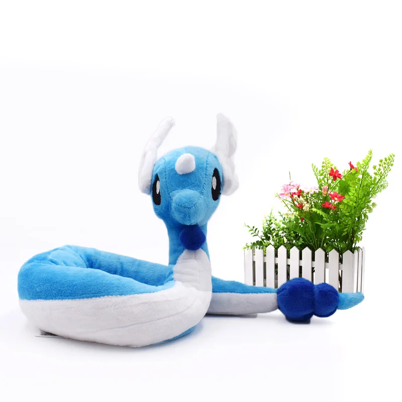 25-40 см плюшевая подушка Solgaleo Ho-Oh Dragonair Greninja mew, милая мягкая подушка с положительной энергией, хорошее качество, подарок на Хэллоуин и Рождество для детей - Цвет: Dragonair blue