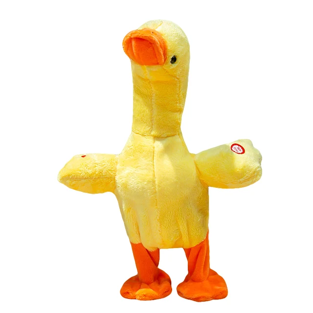 2020 New Electronic Plush Toys Talking Speaking Singing Duck Doll Stuffed Animals Plush Kawaii Yellow Duck Toy For Children Gift 1