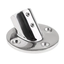 Boat Hand Rail Fitting Stainless Steel Marine Hand Rail Handrail 45 Degree 25mm/1" Round Base For Yacht Boat Accessories Marine