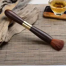 Комбинированная ручка для заваривания чая, деревянный нож для заварки чая, конусная щетка из палисандра или эбенового дерева, аксессуары для чая