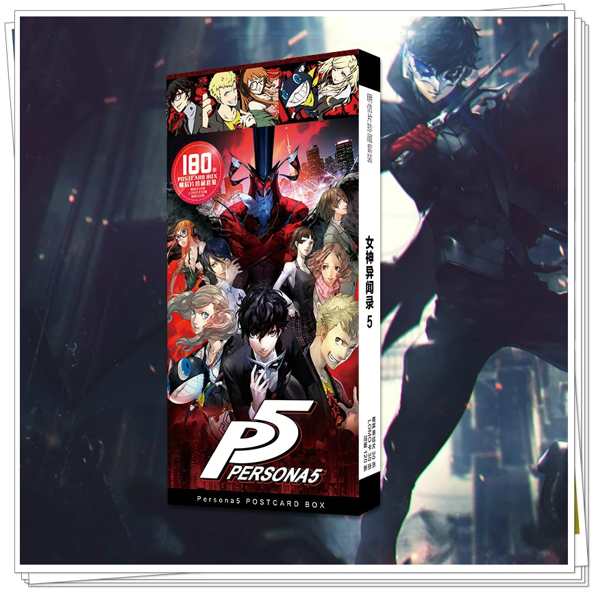 Аниме персонаж A5 Persona 5 главный герой Джокер Рен Амия рюдзи Сакамото открытка