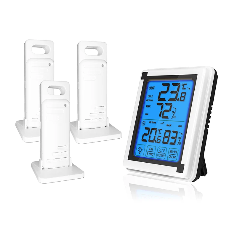 

Digital Wireless Weather Station Indoor Outdoor Temperature Humidity Weather Forecaster with Alarm Clock