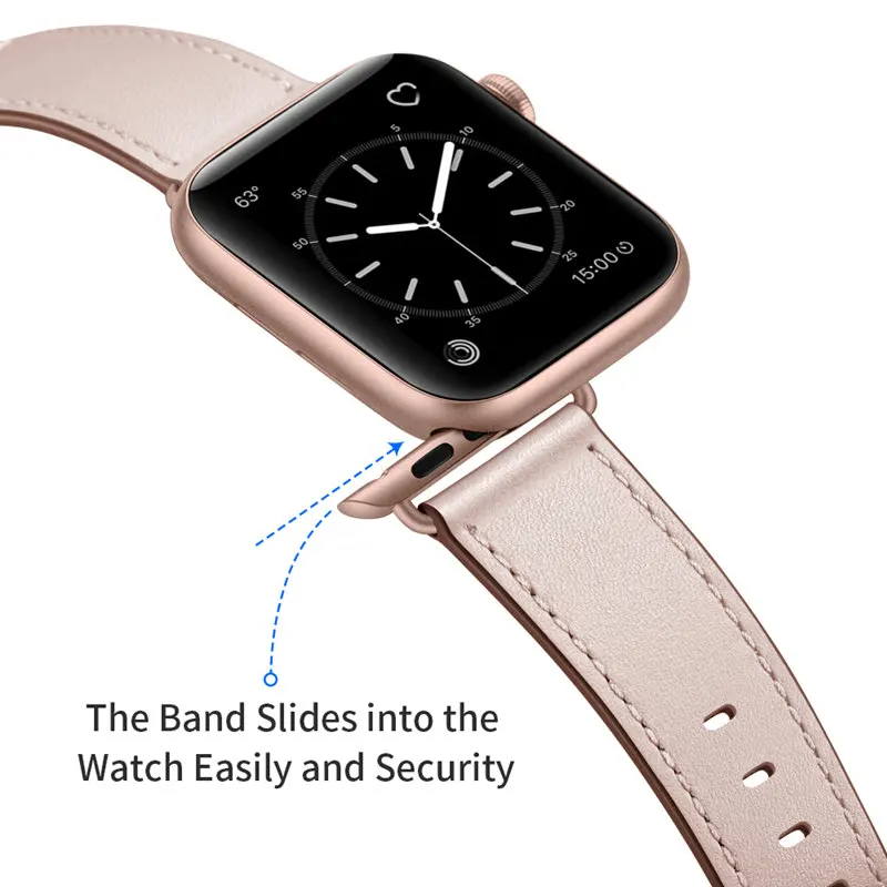 Натуральная кожа ремешок для наручных часов Apple Watch 44 мм 40 мм, 42 мм, 38 мм, сменный ремешок для наручных часов iWatch, Apple Watch Series 5/4/3/2/1 ремешок для часов