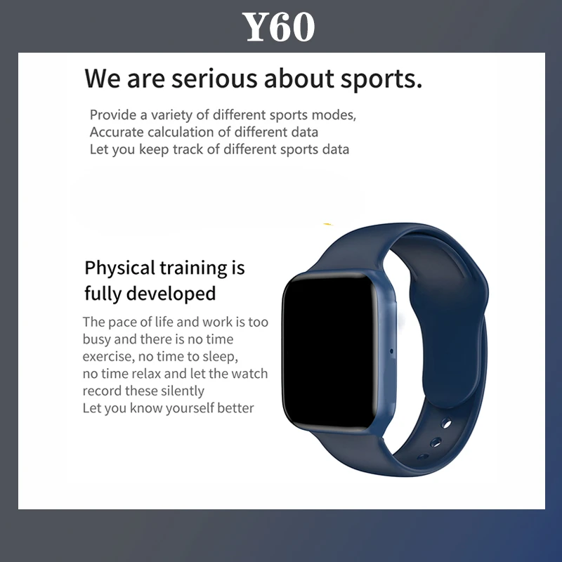 IWO Y60 Passometer Smart Watch Bluetooth SmartWatch Call Heart Rate  Pedometer Message Reminder PK IWO12 13 T500 T600 T900 W26|Smart Watches| -  AliExpress