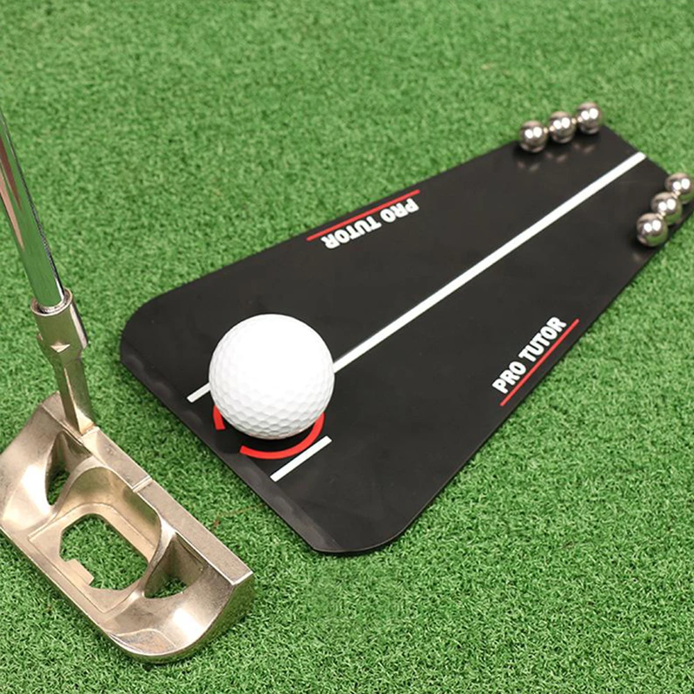 Golf Putting Tutor with Zipper Case,Golf Accessories Swing Trainer,Golf Putting Mirror Alignment Training Aid for Indoor Outdoor