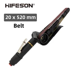 Hifeton – Machine pneumatique de ponçage à bande 2 ", 20x520mm, pour le meulage et le polissage des plaques de fer, bois et plastique 