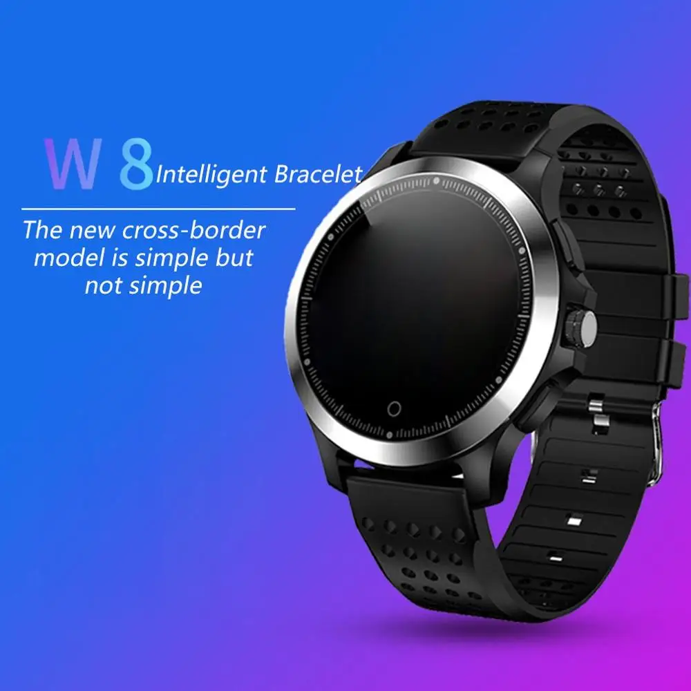 W8 Smart Watch Round Screen Smart Watch Ip68 Waterproof Smart Touch Screen Watch Unisex Wearable Watch