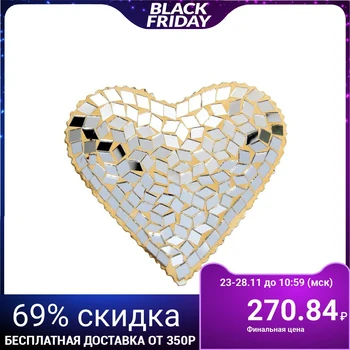 

Glass candlestick "Heart", gold