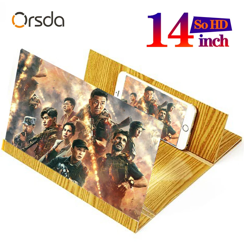 

Orsda screen amplifier 3d universal screen amplifier Stereoscopic 14-Inch Fashion Mobile Phone Screen Folding For Mobile phone