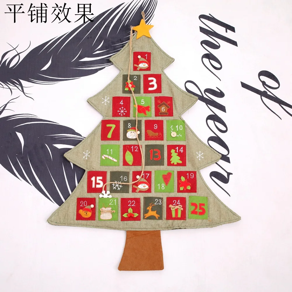 Christmas decorations selling Christmas tree linen calendar calendars shopping malls hotel family ornaments
