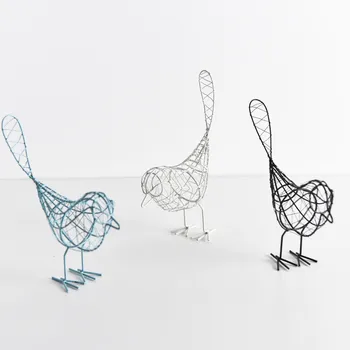 

[HHT] Modern Minimalist Iron Handicrafts Hollow Bird Creative Office Desktop Decor Living Room Home Decoration