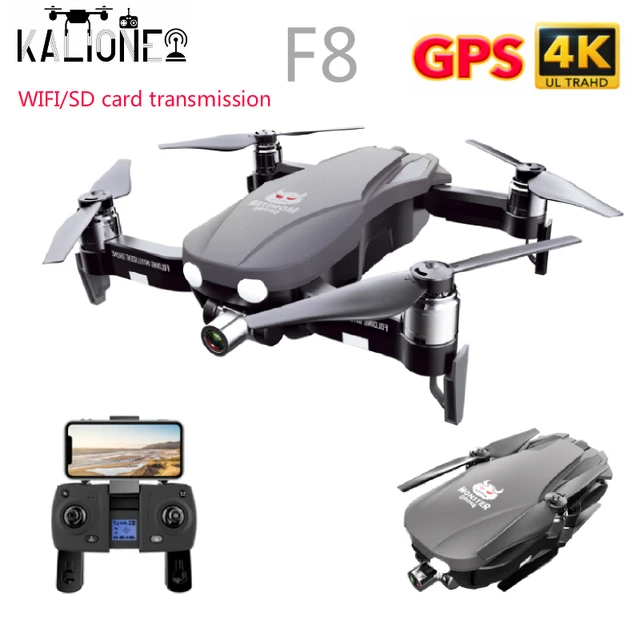 $155.99  F8 GPS Drone 4K Two-Axis Anti-Shake Self-stabilizing gimbal Camera Quadrocopter RC Helicopter SD ca