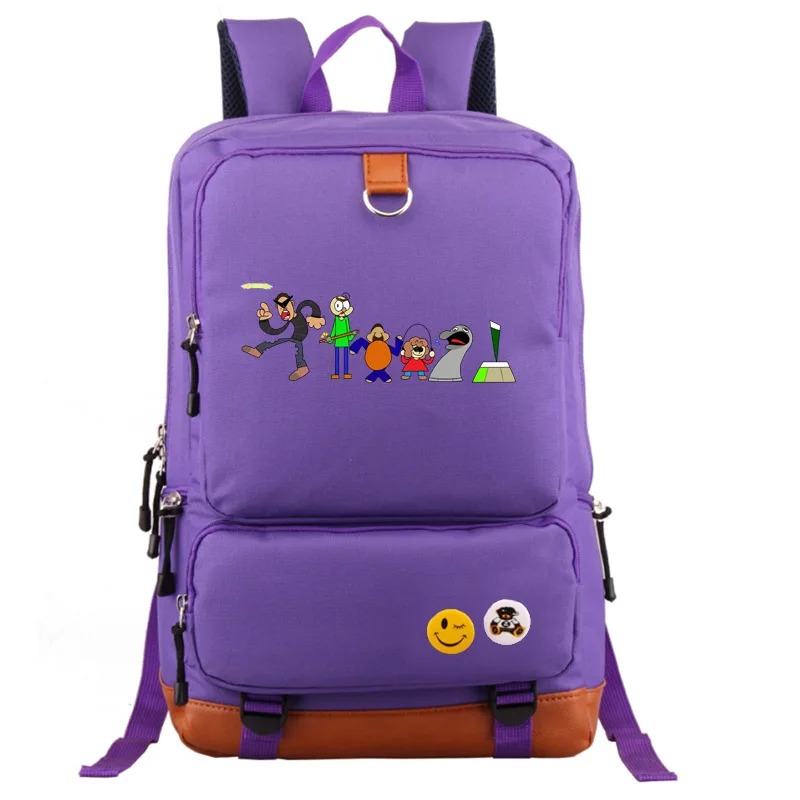 Школьный студенческий рюкзак Baldi Basics - Цвет: style1 purple