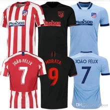 JOAO FELIX 19/20 Атлетико Madrideses футбол Джерси Третий Коке Сол DIEGO Косты Годин Мужская S-4XL размер футбольная рубашка
