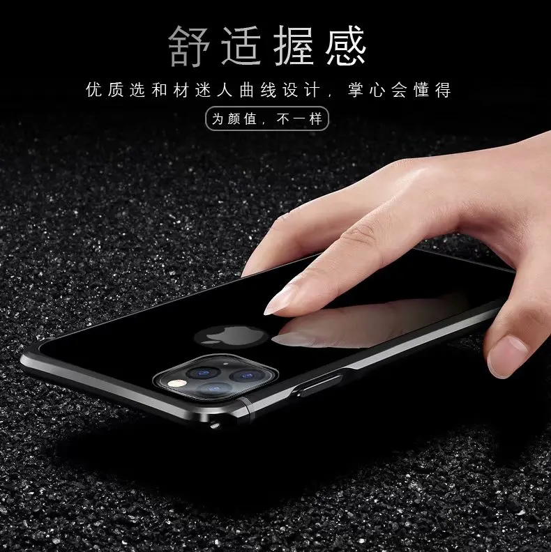 Роскошный Алюминиевый Чехол для iPhone 11 Pro металлический чехол для iPhone 11 Pro Max жесткий чехол для телефона iPhone 11 11Pro противоударный чехол