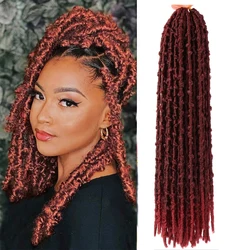 SAMBRAID 18inch Butterfly Locs Crochet Braids Hair  Distressed Faux Locs Crochet Hair Locs Pre-Twist Braiding