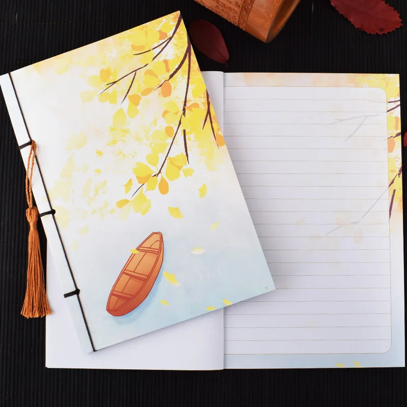 Hethrone 1 шт. китайский креативный блокнот для зарисовок Bullet journal милый Накручивающийся блокнот Еженедельный планировщик Канцелярские товары дневник для путешествий - Цвет: 13