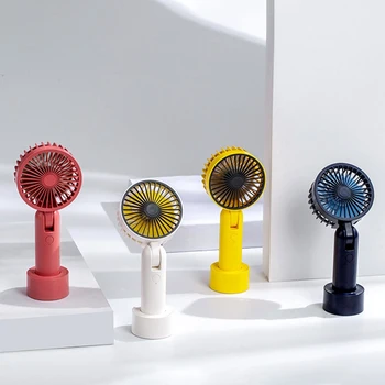 

Rotating Handheld Desktop Small Fan 180 Degrees Mute High Wind Portable USB Mini Fan