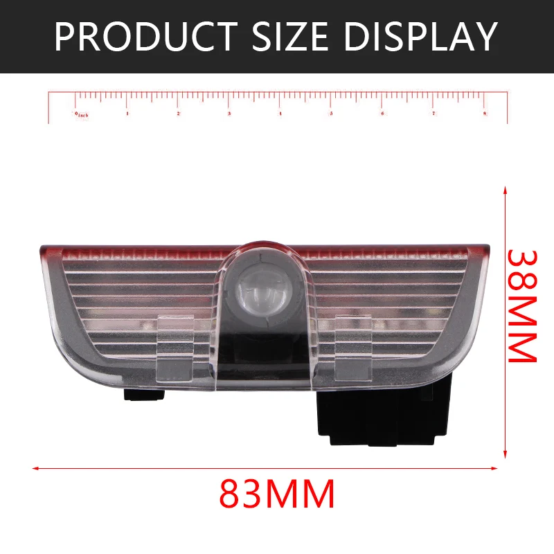 2 шт. для volkswagen polo golf 3 4 5 6 7 b4 b5 b6 b7 b8 светодиодный светильник для двери автомобиля, лампа для лазерной проекции, автомобильные аксессуары