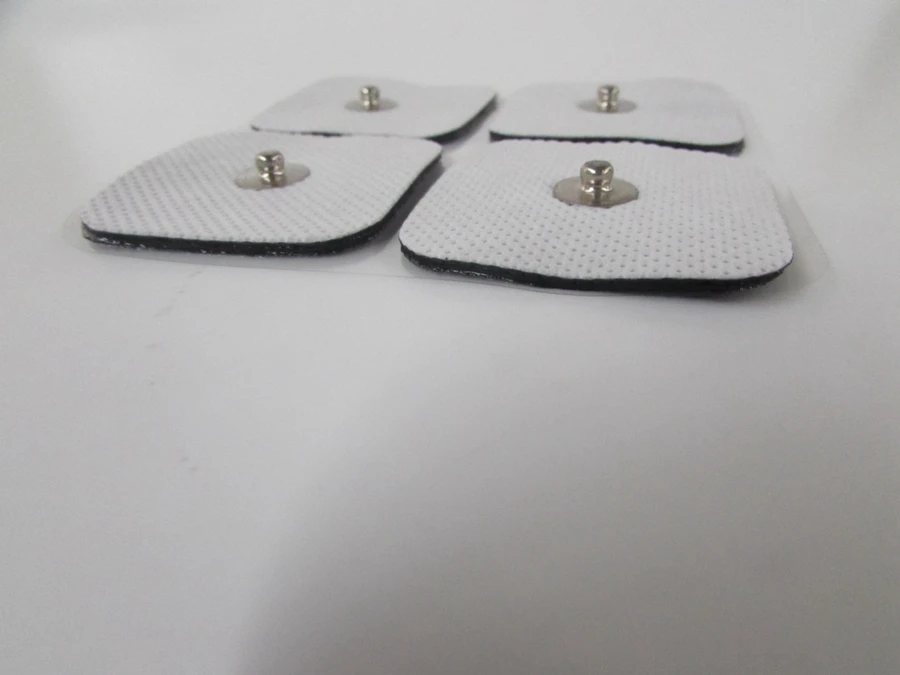 8 Électrodes Carrés TENS + Gel Conducteur - Healthcare World - Valide 06/2025