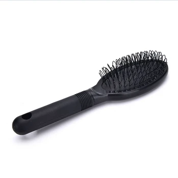 

New Fashion 1pc Practical Black Anti-Static Loop Pin Cushion Brush Comb For Wig Hair Extension Care Hairpiece