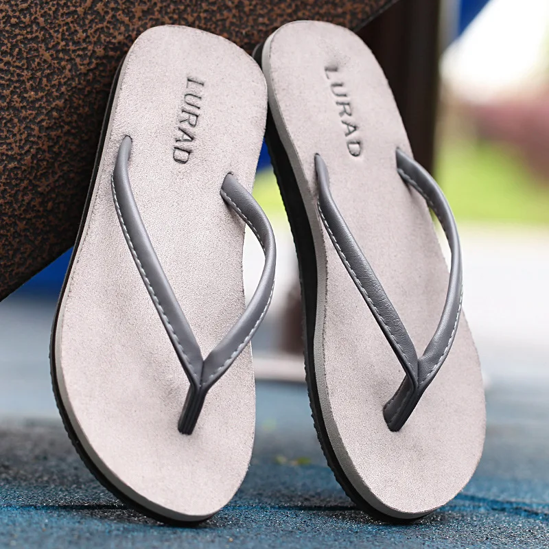 

Luladi Suede Anti-slip Couples Flip-flops Summer Europe And America Cool WOMEN'S Slippers Slipper Flat Sandals