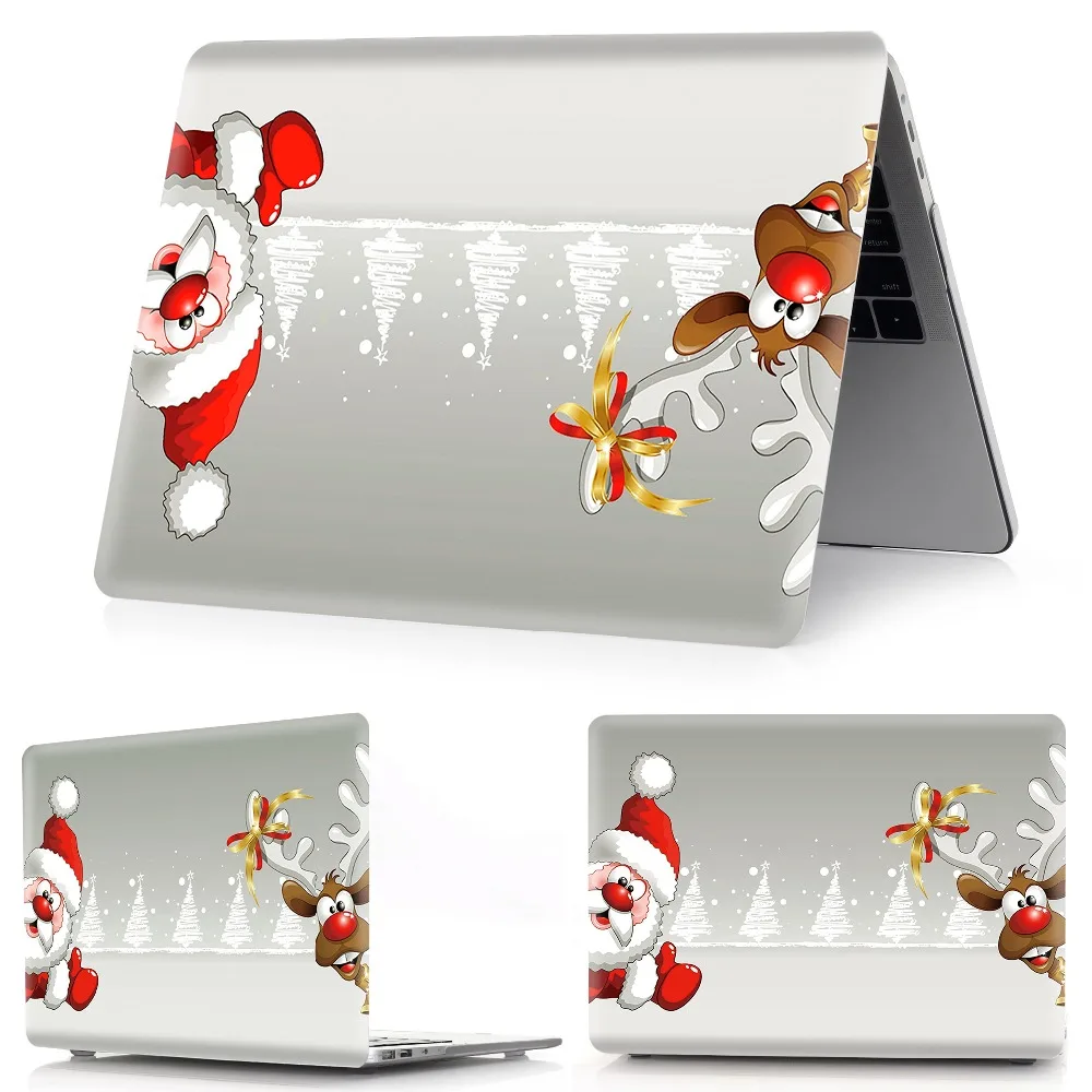 Чехол для ноутбука MacBook Air 11 13 дюймов A1466 A1932 Pro 12 13 15 retina A1502 A1706 A1708 A1989 A2159 Рождество чехол