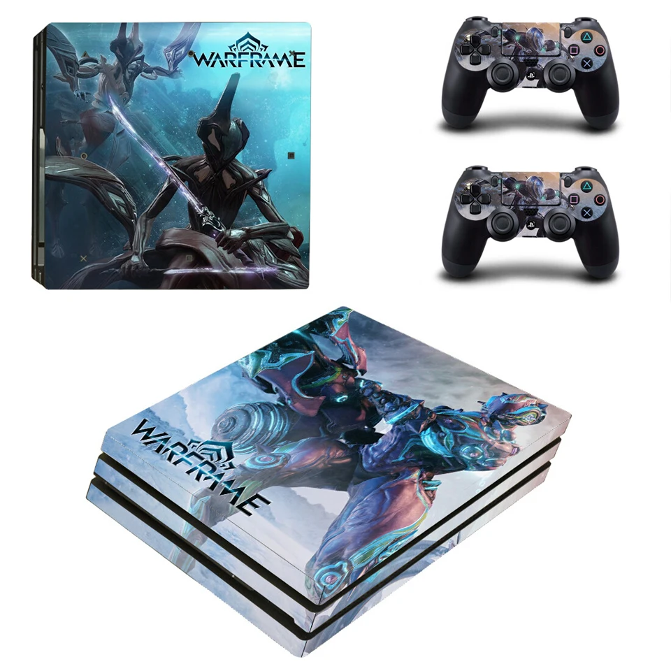 Виниловая наклейка защитная пленка для Playstation 4 PS4 Pro консоль и контроллер-Warframe