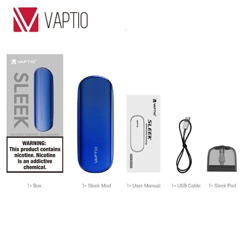 【Новый ARRIVALS】Vape pod Комплект Оригинальный Vaptio Гладкий 13 Вт Pod системы 400 мАч собран
