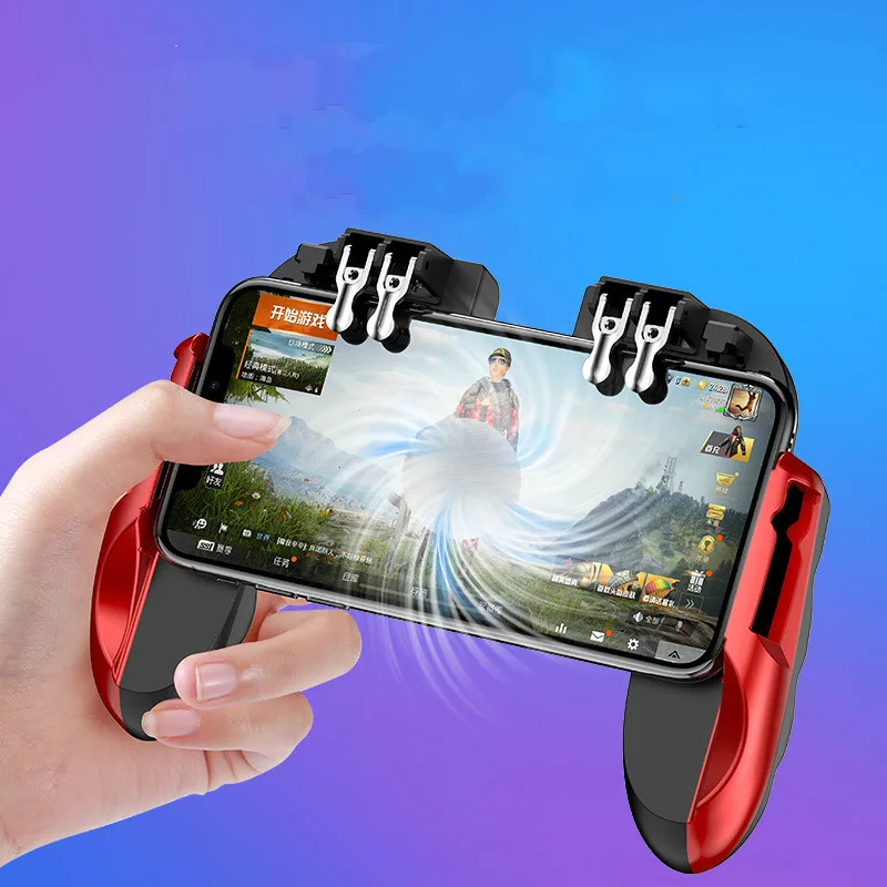  H9 Six Finger All-in-One Mobile Game Controller Fire Key Button for PUBG Mobile Game Eating Chicken