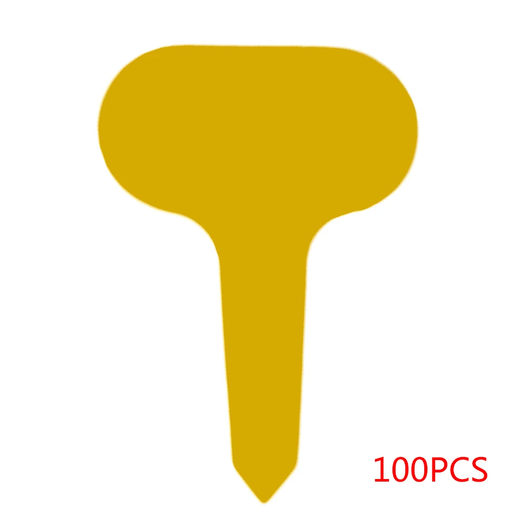 NO.3 new 100pcs Plastic Plant Type T Label Nursery Garden Plant Pot Planter Plastic Vegetable Label Tag - Color: NO.3