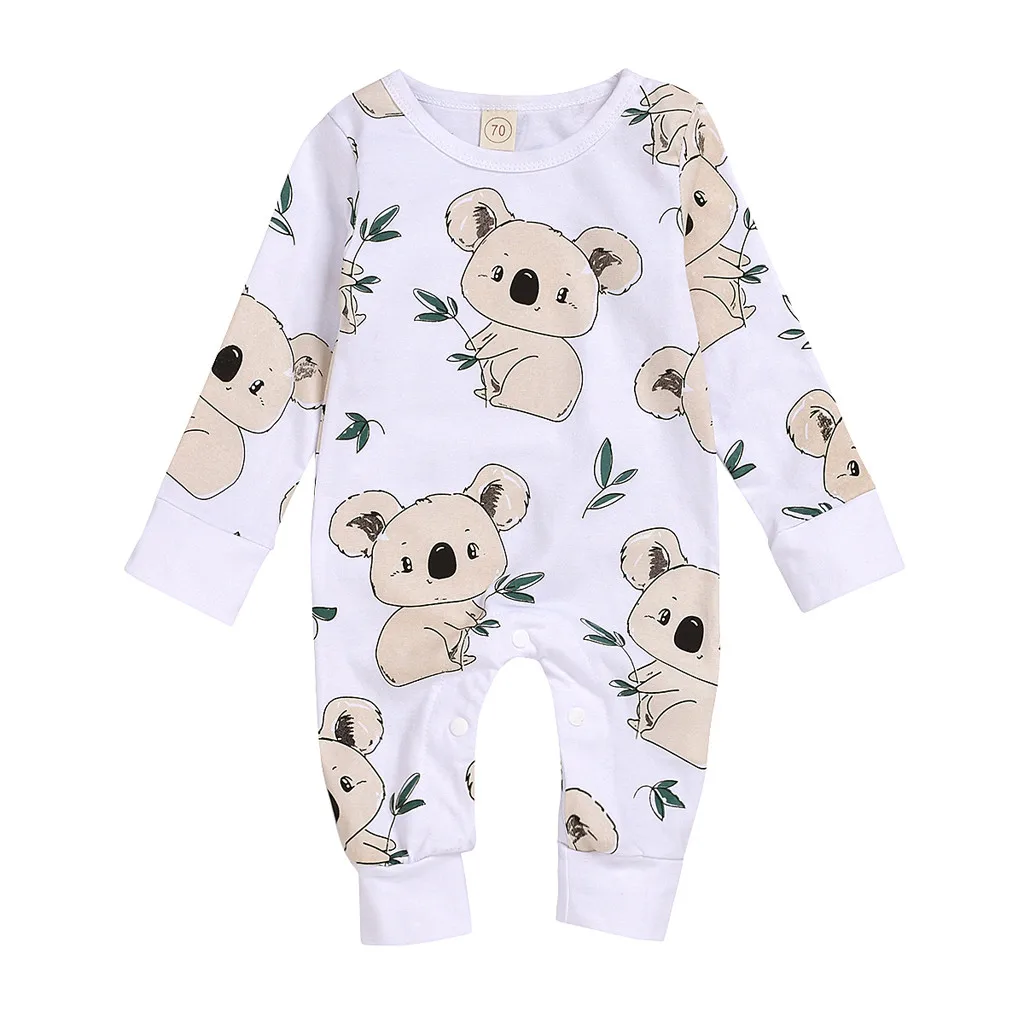 Newborn Infant Baby Girls Boys Cartoon Beer Romper Bodysuit Outfits Cotton Comfortable NewBorn Clothes Fall Winter Clothing | Детская
