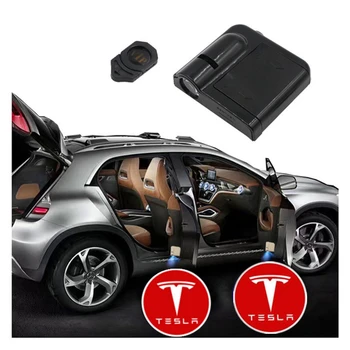 

2pcs for TESLA Car Door Welcome Logo Light Projector For Tesla Model 3 S X Projector Ghost Shadow Lamp