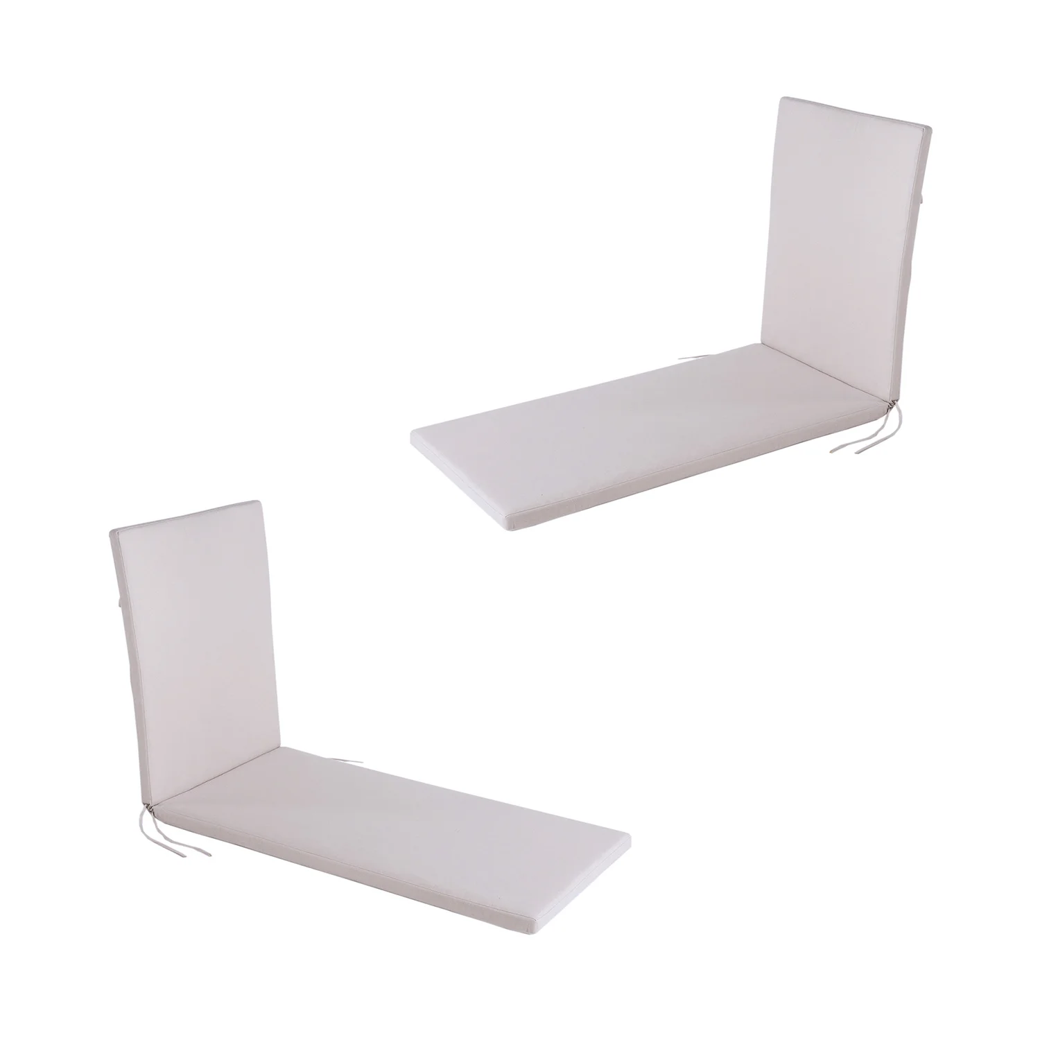 Pack 2 para tumbona de exterior estándar Olefin color crudo | Tamaño 196x60x5 cm | No pierde color | Desenfundable,cojines exterior, cojin jardín,almohadas para sillas y sillones - AliExpress Hogar