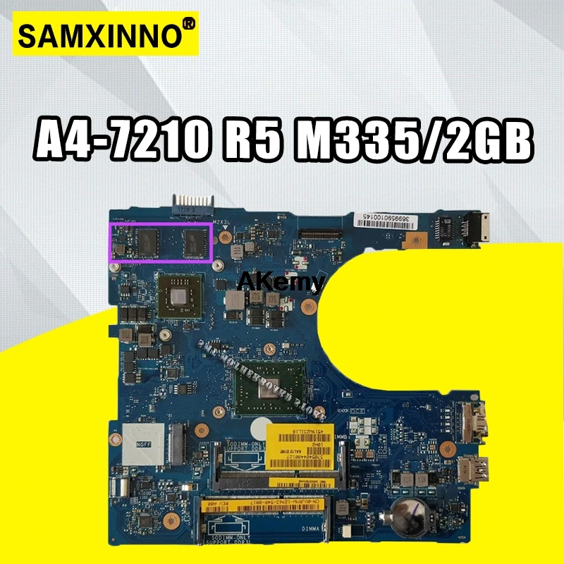 

CN-0VJRMW VJRMW FOR DELL INSPIRON 5555 5455 laptop motherboard AAL12 LA-C142P REV:1.0(A00) A4-7210 R5 M335/2GB mainboard