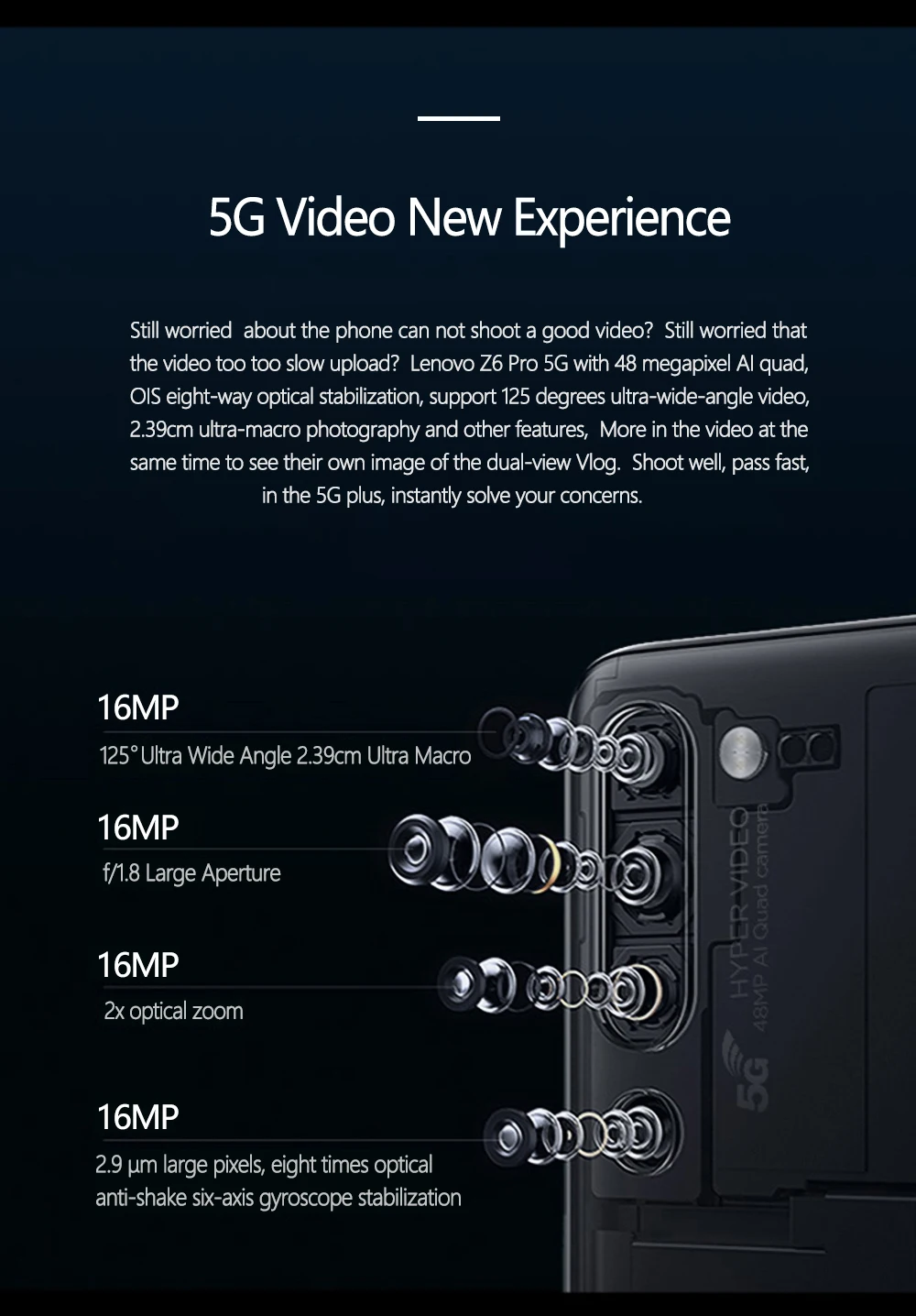 Мобильный телефон lenovo 5G с глобальной прошивкой Z6 PRO 8 Гб 256 Гб 1080*2340 OLED экран телефон 48 миллионов AI четыре камеры Snapdragon 855 4000 мАч