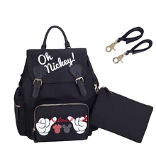 Disney пеленки мешок большой емкости рюкзак для мам Микки Водонепроницаемый мешок для беременных