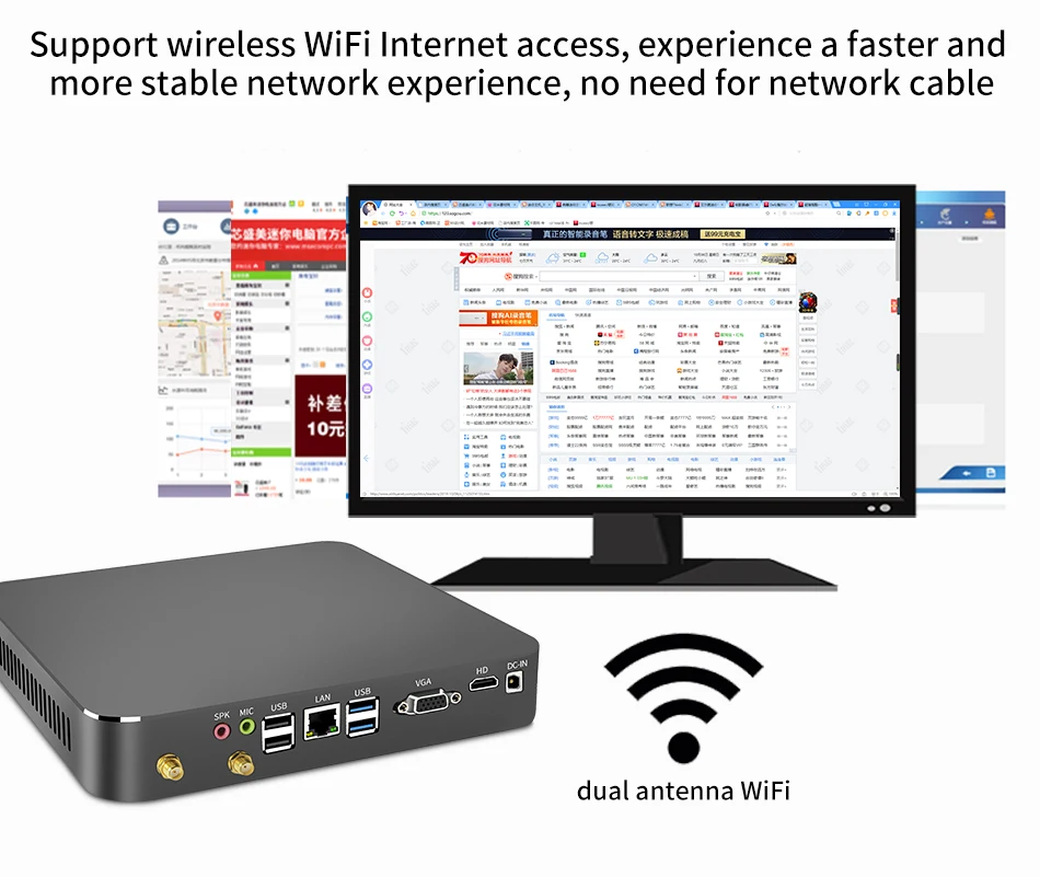 MSECORE безвентиляторный Intel i3 i5 i7 безвентиляторный мини ПК Windows 10 промышленный Linux настольный компьютер HDMI HTPC VGA 6 * com 2 * LAN 300M WiFi
