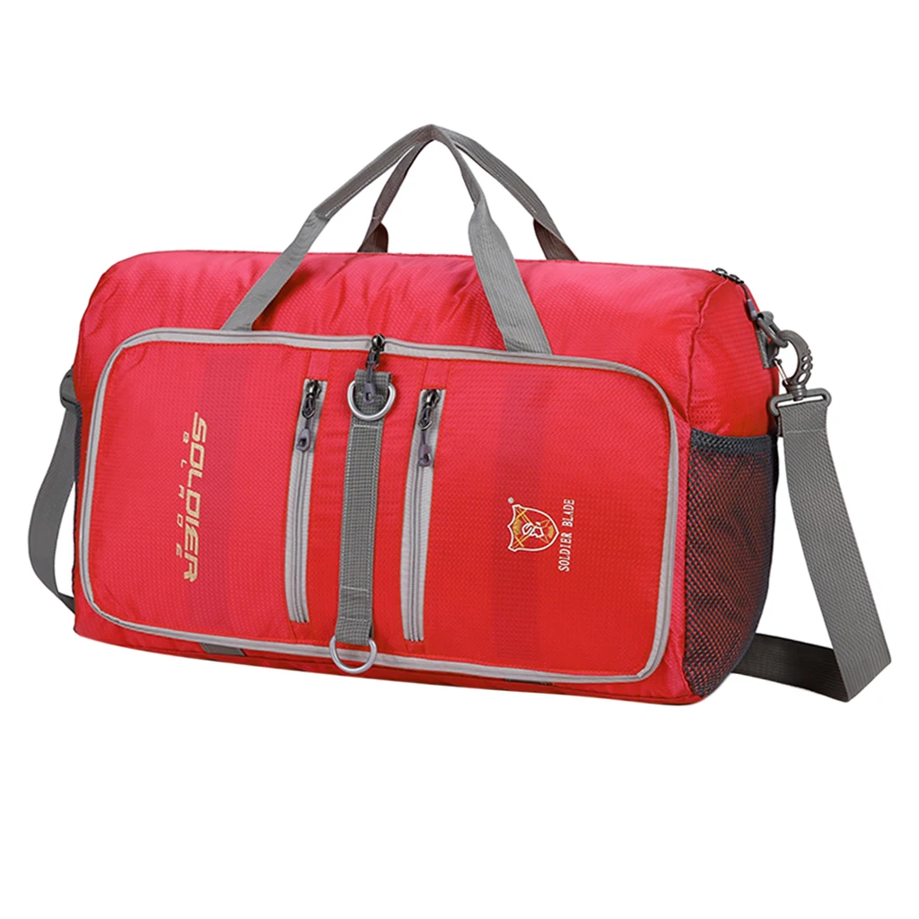 Дорожная сумка через плечо, сумка для Водонепроницаемый нейлон выходные сумка для покупок Кемпинг обучение на открытом воздухе спортивная сумка для занятий спортом на открытом воздухе - Цвет: Red
