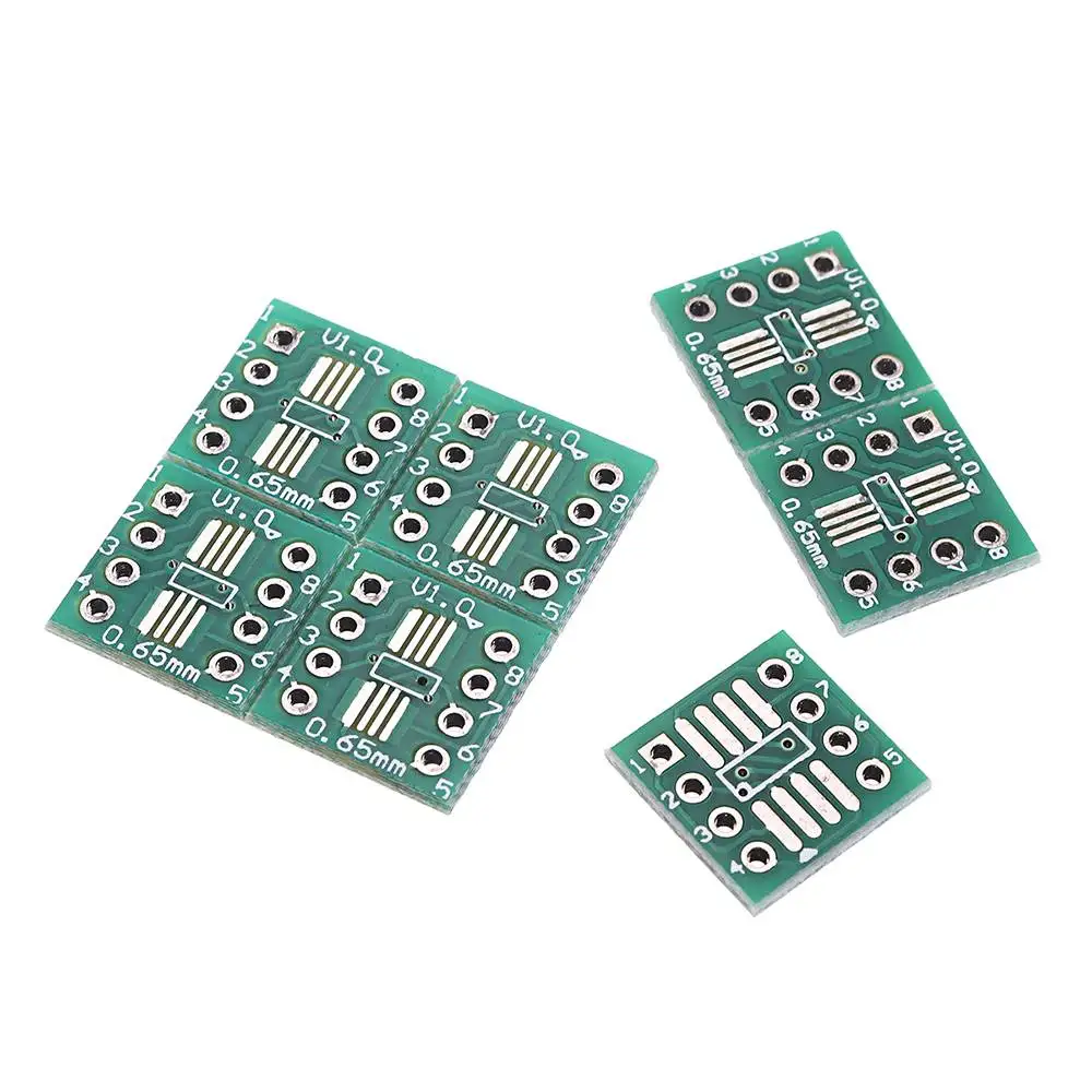 CLAITE 60/100/200/400 шт 0,65 мм TSSOP8 SSOP8 SOP8 для DIP8 Interposer модуль адаптер для печатной платы пластина