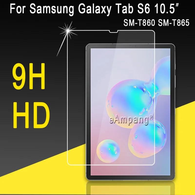 С уровнем твердости 9H HD закаленное Стекло для Samsung Galaxy Tab S S2 S3 S4 S5e S6 8,0 8,4 9,7 10,5 T860 T720 T830 T710 T810 T820 Экран протектор - Цвет: For SM-T860 SM-T865