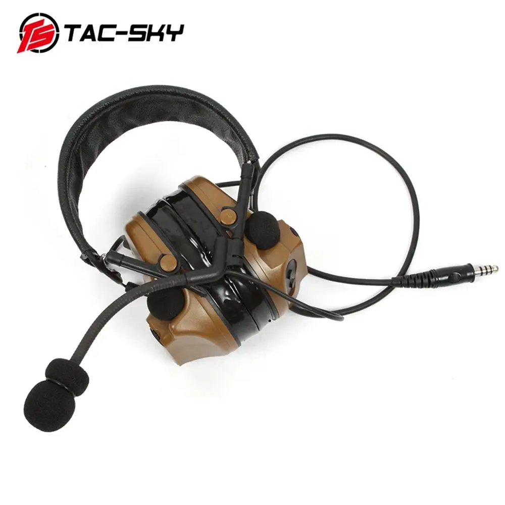 TAC-SKY военный адаптер KENWOOD U94 PTT+ COMTAC III силиконовые наушники шумоподавление звукосниматель тактическая гарнитура CB