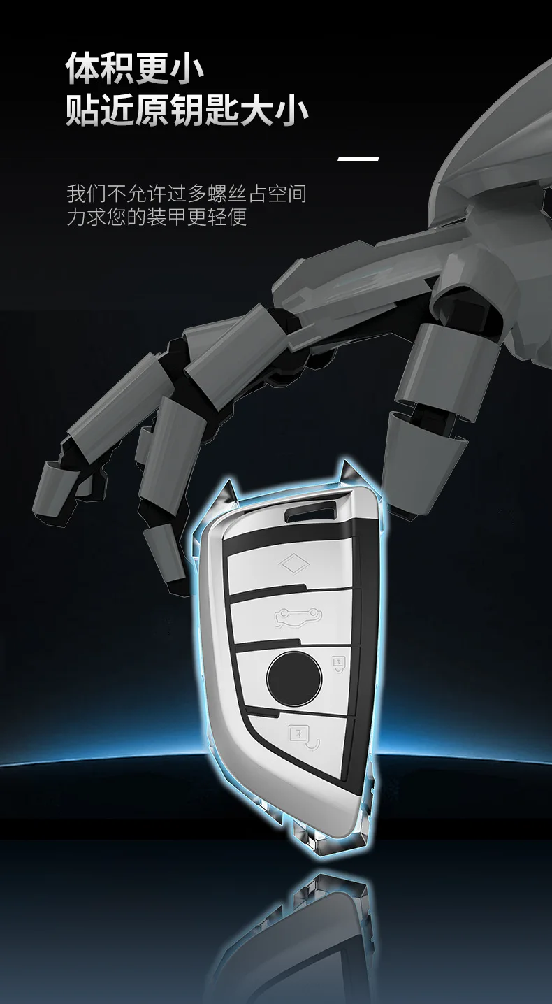 In Lega di zinco Auto Chiave A Distanza Della Copertura Della Cassa Fob Per BMW X3 X4 GT3 GT5 1 2 3 4 5 Serie F20 F21 F30 F31 F32 F35 F23 F25 F07 Portachiavi - Hf68607ea675848b8a0196736db567f42A