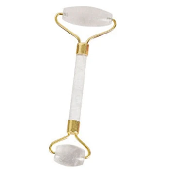 

Natural Clear Crystal Face Massager Double Head Smooth Lifting Tools Skin Care Facial Body Rollers Stone Massage Jade Beauty