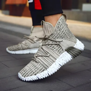 

Explosion models breathable flying woven shoes men's flat casual shoes comfortable breathable wear basketball shoes Zapatillas