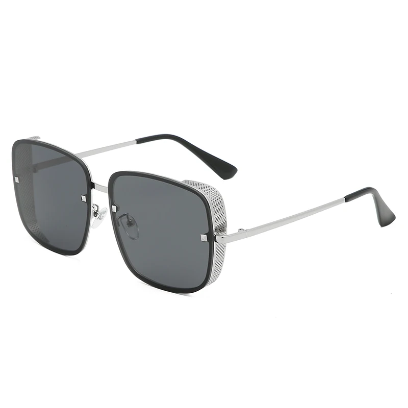 Pro Acme Роскошные брендовые дизайнерские солнцезащитные очки без оправы для женщин женские винтажные Квадратные Солнцезащитные очки градиентные линзы zonnebril dames PC1330 - Цвет линз: C2 Silver Black