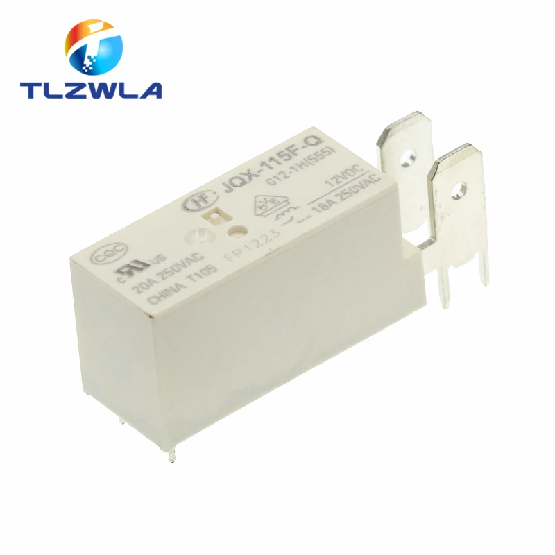 1PCS The Original HF JQX-115F-Q 12VDC A Set Of Normally Open 4Pins Relay 20VAC JQX-115F-Q-12VDC