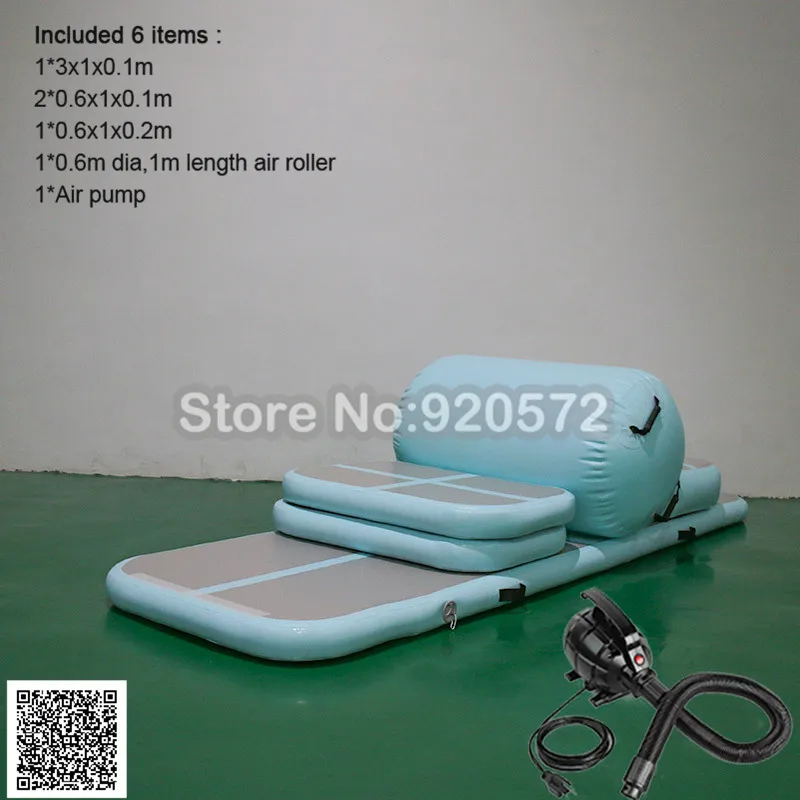Бесплатная доставка набор из 6 предметов для дома надувной гимнастический коврик