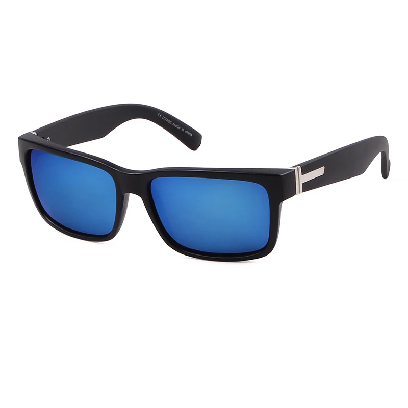 C4Sand Black Blue Мужские поляризованные солнцезащитные очки longkeader, женские винтажные очки с защитой от ультрафиолета, спортивные очки для вождения, прямоугольные очки, для Бразилии - Цвет линз: C4Sand Black Blue