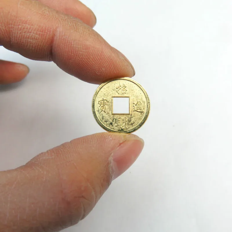 Fortune and Treasure Money Coin 50Pcs/set Square Hole Chip Alloy Plating Dragon and Phoenix